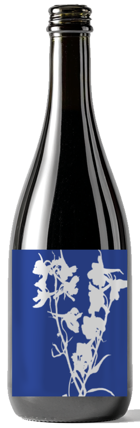 Delphinium California Crémant wine bottle mockup